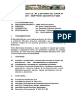 Plan DeTrabajo de Las Elecciones Del Concejo Escolar 2014