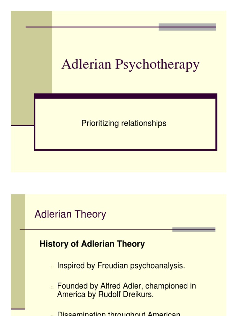 Adlerian theory essay image