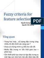 Fuzzy Criteria For Feature Selection