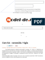 Cars, Caramida Aparenta, Porotherm, Refractara, Tigla Ceramica, Olandeze, Jgheab