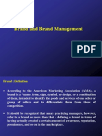 Brand and Brand Management