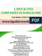 Bangalore BPO List