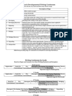 Reac3h Coach Developmental Writing Continuum