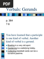 Verbals Gerunds 7-6