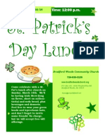 St Patrick's Day Lunch 