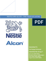 Group 7 If Project Nestle and Alcon Listing