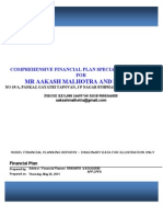 Aakash Malhotra Model Financial Planning Reports