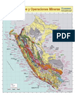 Mapa de Proyectos y Operaciones Mineras en El Perú