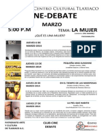 Cartel Cine Debate Marzo