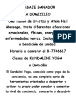 Masaje y Yoga