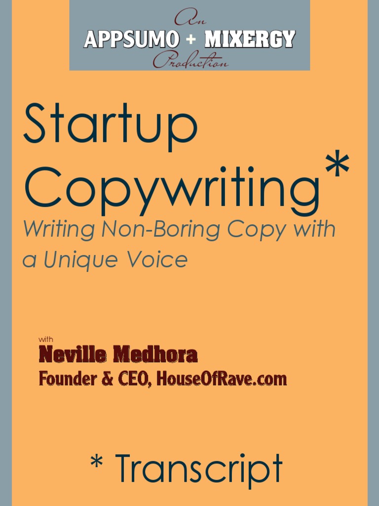 3 2 - Non Boring Copy For Startups Transcript | PDF | Email | Gmail