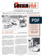 LLOIXA. Número 63 Diciembre/desembre, 1987. Butlletí Informatiu de Sant Joan. Boletín Informativo de Sant Joan. Autor: Asociación Cultural Lloixa