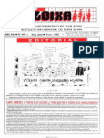 LLOIXA. Número 64 Enero/gener, 1988. Butlletí Informatiu de Sant Joan. Boletín Informativo de Sant Joan. Autor: Asociación Cultural Lloixa