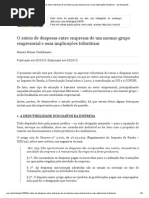O rateio de despesas entre empresas de um mesmo grupo empresarial e suas implicações tributárias - Jus Navigandi