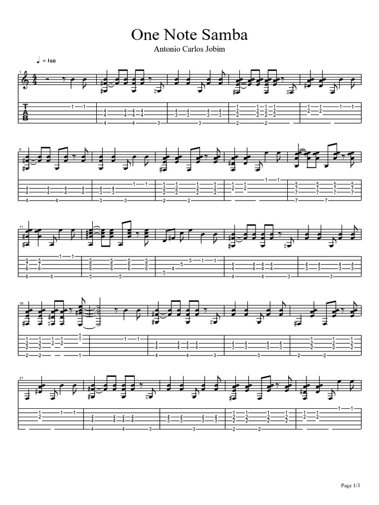 One Note Samba:: L H H H H H L | PDF