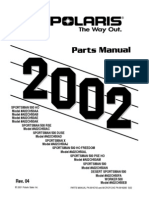 Sportsman 500 HO, RSE, DUSE, 2002 Parts Manual
