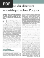 La Forme Du Discours Scientifique Selon Popper