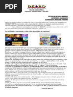 APOSTILA SOBRE A DOUTRINA ESPÍRITA (AULAS ESPECIAIS DA CLASSE DE ESTUDO BÍBLICO)