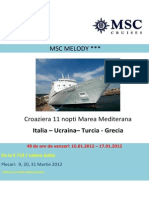 Oferta Speciala MSC Cruises MSC Melody 48 Ore 627