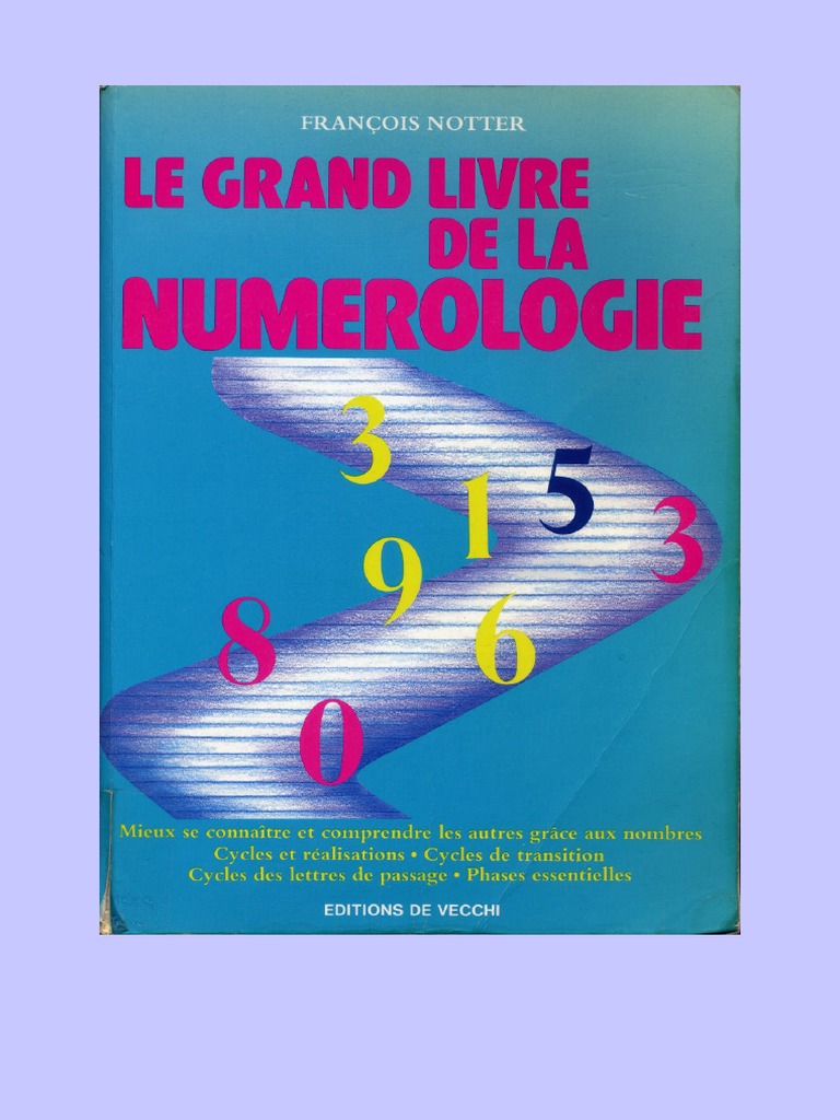 Le Grand Livre De La Numérologie Pdf Gratuit