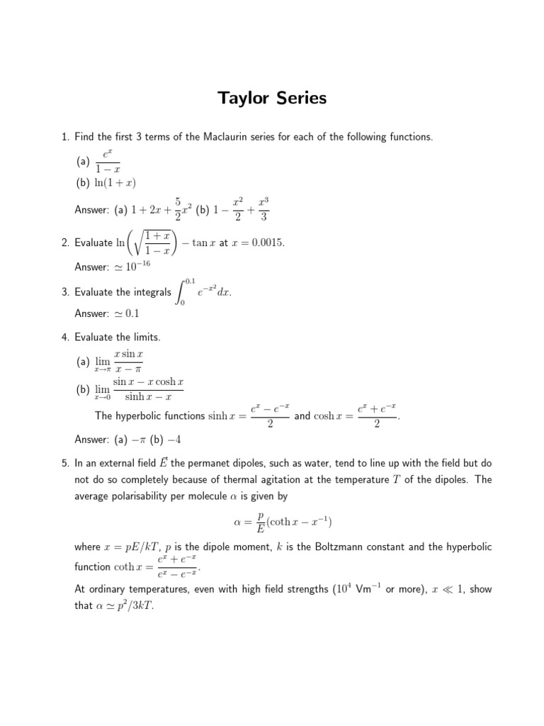 HW01 Taylor | PDF