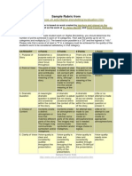 Sample Rubric