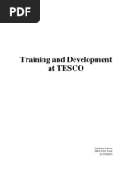 Training and Development at TESCO