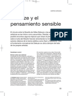 Deleuze y El Pensamiento Sensible