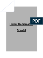 Higher Mathematics Booklet