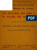 Los Derechos Del Niño y La Tiranía Del Ambiente (Divulgación de La Ley 4447) - 1929