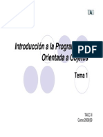 Intorduccion A La Programacion Orientada A Objetos Tacc II PDF