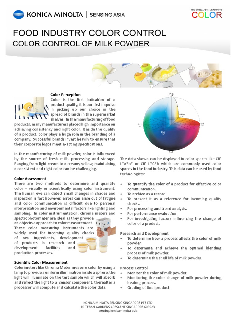 Measuring Color in Milk Powder Production | PDF | Color | Spectrophotometry