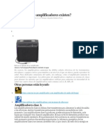 Que Tipos de Amplificadores Existen