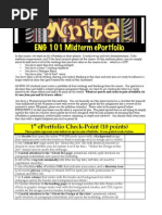 Requirements for the 101 Midterm ePortfolio