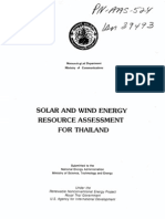 Solar and Wind Assessment in Thailand