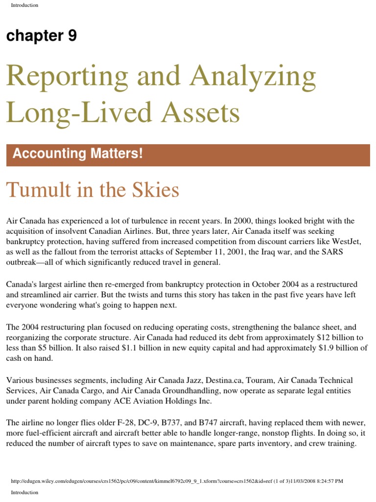 9-Reporting and Analyzing Long-Lived Assets | PDF | Book Value ...
