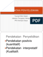 PENDEKATAN PENYELIDIKAN