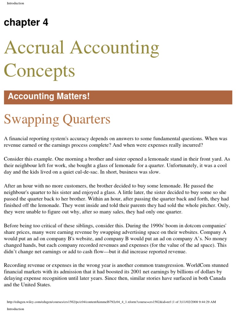 4 Accrual Accounting Concepts Debits And Credits Book Value