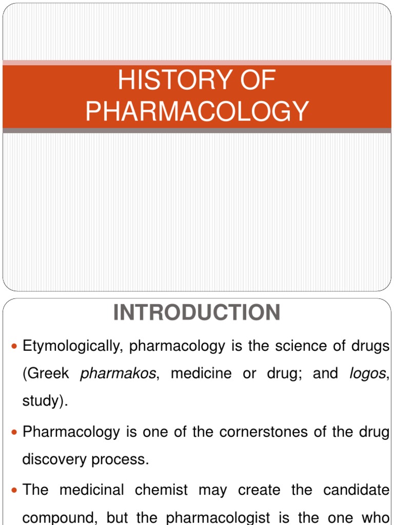AN OVERVIEW OF THE HISTORY PATHOPHYSIOLOGY AND PHARMACOLOGICAL intelligence overview