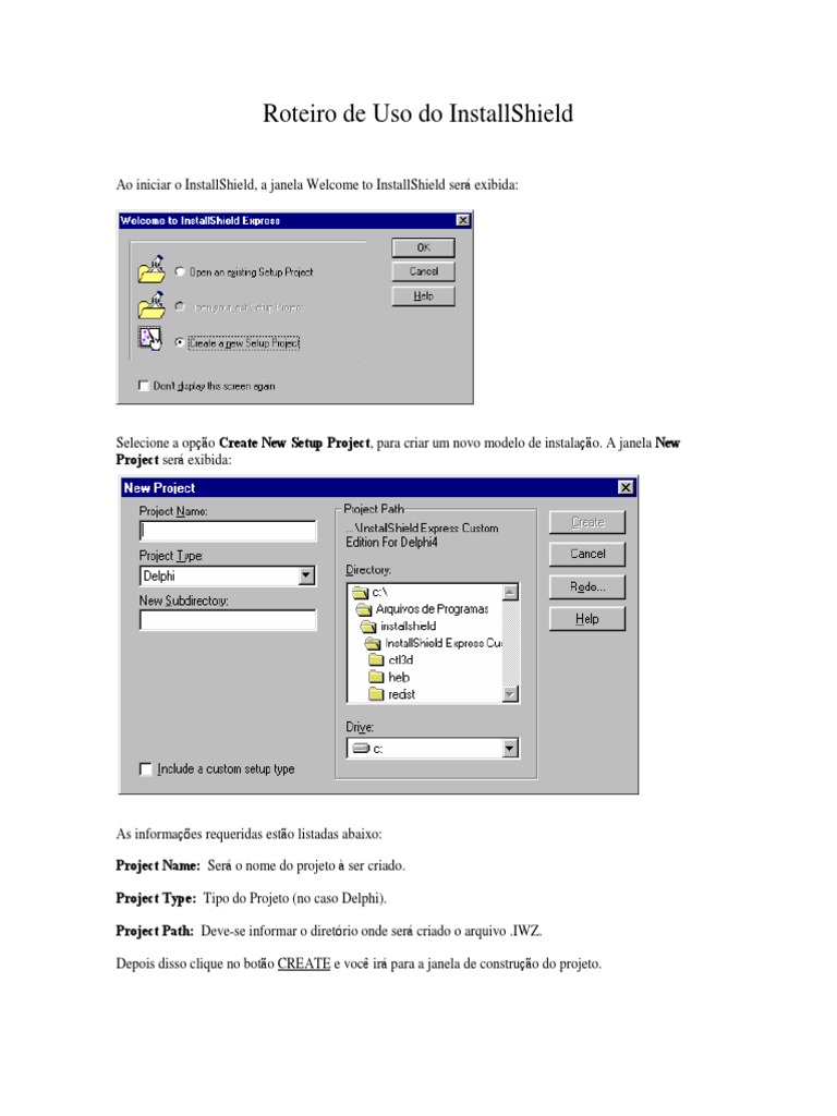 Guia Completo para Usar InstallShield | PDF | Arquivo de texto | SQL