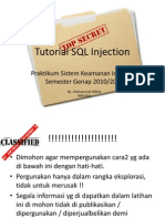 Tutorial SQL Injection