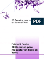 20 Secretos para Maquetar Un Libro en Word