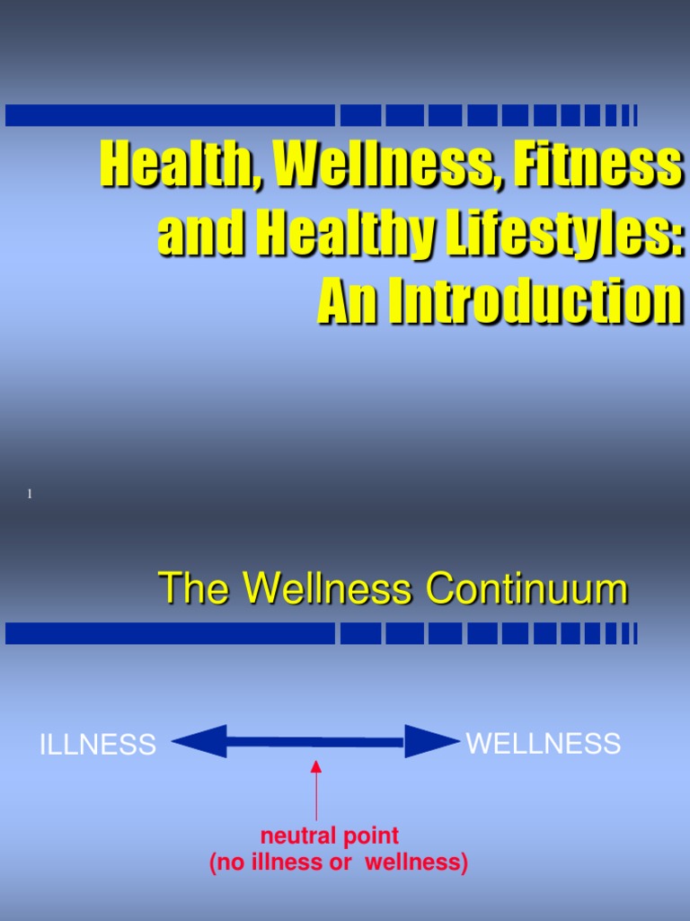 1 Introduction To Fitness and Wellness PDF Physical Fitness