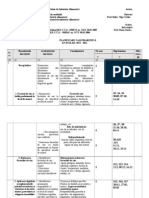 Rezultatele Învăţării Activiţăţi de Învăţare Conţinuturi NR - Ore Săptămâna Obs Erva Ţii