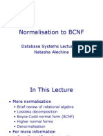 Lecture On Database Normalisation
