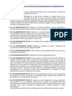 Tipos de Gases para Sistemas de Aire Acondicionado y Refrigeración