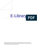 e Libary Synopsis