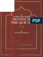 A Word For Word Meaning Of The Quran 3