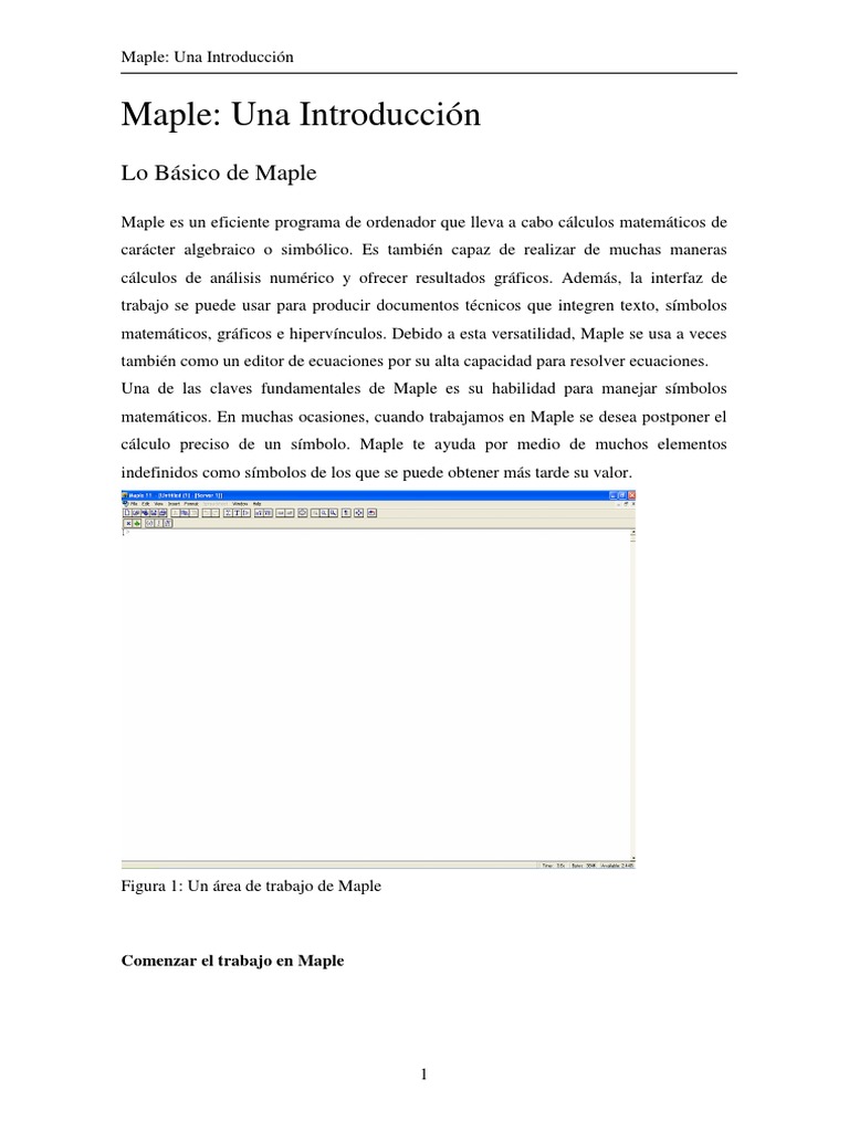 Maple | PDF | Fracción (Matemáticas) | Comillas