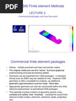 MECH3300 Finite Element Methods: - Commercial Packages and How They Work